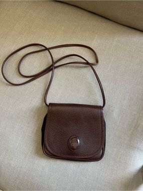 Vintage Mark Cross Brown Leather Crossbody Bag - Classic Structured Style